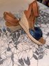 TOMS Blue Brown Wedges Size 9 - photo 6