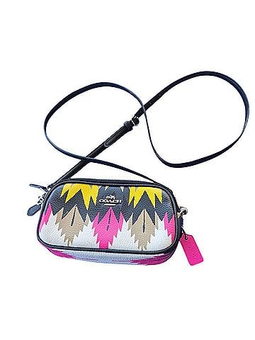 Coach Coach x Coachella Double Zip mini crossbody convertible  Leather Crossbody Bag (view 1)