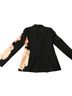 Calvin Klein Floral Black Multi Color Blazer Size 4 - photo 2