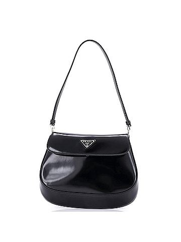 Prada Cleo Flap Shoulder Bag Spazzolato Leather Small (view 1)