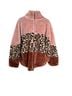 Ugg 100% Polyester 100% Cotton Leopard Print Pink Brown Tan Black Jacket Size S - photo 1