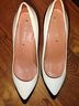 Via Spiga 100% Leather Color Block Black White Heels Size 6 - photo 11