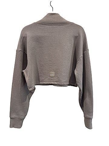Alo Cropped Serenity  Coverup Pullover Sweater (view 2)