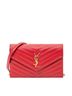 Yves Saint Laurent Red Envelope Wallet On Chain  One size - photo 1