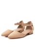 XTI Brown Women's Ankle Strap Flat Shoes Size 7 - photo 4