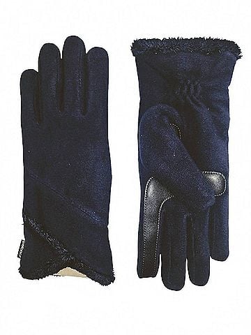 Isotoner Women's Smartdri Fleece Gloves With Overlap Wrist (view 1)