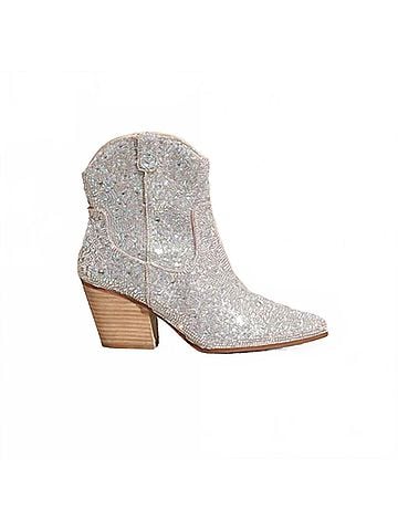 Mi.Im Women's Angel Heeled Boots in Silver (view 1)
