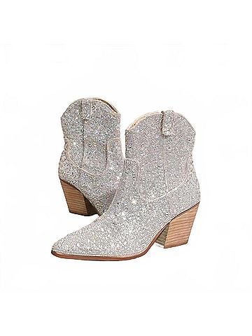 Mi.Im Women's Angel Heeled Boots in Silver (view 2)