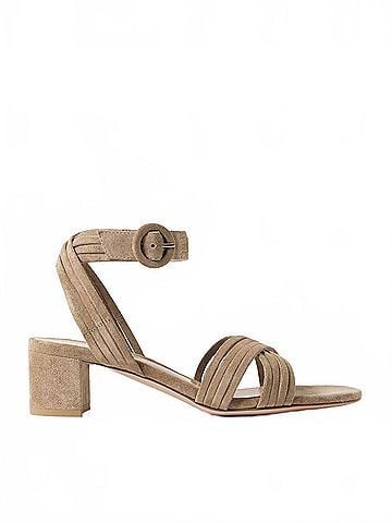 Gianvito Rossi Women's Velour 55 Suede Sandals (view 1)