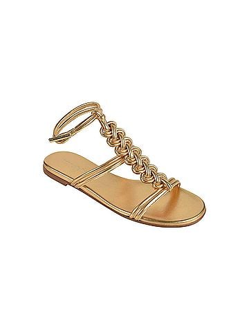 Gianvito Rossi Women's Capua Nappa Silk Sandals (view 2)