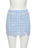 KESTAN Plaid Blue Cottage Skirt Size M - photo 1