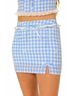 KESTAN Plaid Blue Cottage Skirt Size M - photo 2