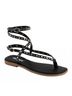 Andrea Black Women's Studded Sandal Size 6 - photo 1