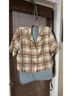Worthington Plaid Brown Ivory Short Sleeve Button-Down Shirt Size XL - photo 5