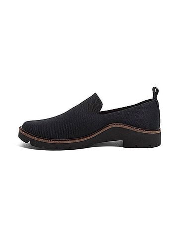 Aetrex Women's Chloe Slip On Loafers in Black (view 2)