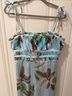 Hutch 97% Polyester 3% Spandex 100% Polyester Floral Blue Green Jumpsuit Size 4 (petite) - photo 6