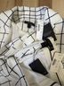 J.Crew Checkered-gingham White Black Blazer Size 4X (petite) - photo 3