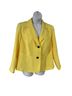 Kasper Solid Yellow Blazer Size 16 - photo 1