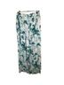 Anthropologie Floral White Green Casual Pants Size 4 - photo 2
