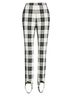 Baum Und Pferdgarten Plaid Black White Gray Casual Pants Size 4 - photo 1