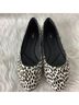 Clarks Animal Print White Black Flats Size 9 - photo 4