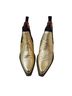 Free People 100% Leather Gold Black Ankle Boots Size EU 41 - photo 3