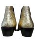 Free People 100% Leather Gold Black Ankle Boots Size EU 41 - photo 5