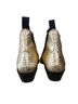Free People 100% Leather Gold Black Ankle Boots Size EU 41 - photo 10
