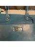 Grace Adele 100% Patent Leather Blue Silver Shoulder Bag One size - photo 4