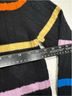 CB Design 100% Wool Stripes Black Cashmere Pullover Sweater Size M - photo 6