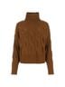 CB Design 100% Cashmere Brown Turtleneck Sweater Size S - photo 1