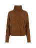 CB Design 100% Cashmere Brown Turtleneck Sweater Size S - photo 2