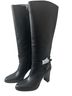 Ralph Lauren 100% Leather Black Boots Size 9 - photo 2