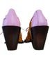 John Fluevog Polka Dots Floral Multi Color Pink Orange Yellow Brown Purple Heels Size 8 - photo 9