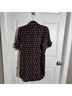 FRAME 100% Silk Floral Black Red Cocktail Dress Size M - photo 7