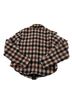 LYKKE WULLF 100% Cotton Plaid Brown Black Ivory Jacket Size XS - photo 2