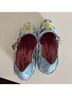 Irregular Choice Floral Checkered-gingham Blue Yellow Pink Heels Size 5 1/2 - photo 5