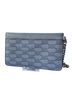 Michael Kors 100% Leather Print Blue Leather Clutch One size - photo 2