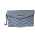 Michael Kors 100% Leather Print Blue Leather Clutch One size - photo 1