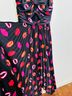 AMUR Floral Black Pink Red Orange Cocktail Dress Size 2 - photo 5