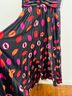 AMUR Floral Black Pink Red Orange Cocktail Dress Size 2 - photo 7