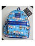Loungefly 100% Vegan Leather Print Blue Backpack One size - photo 5
