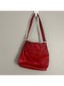 B Makowsky 100% Leather Solid Red Leather Shoulder Bag One size - photo 4