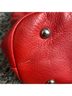 B Makowsky 100% Leather Solid Red Leather Shoulder Bag One size - photo 7