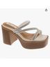 Vintage Havana Solid Silver White Sandals Size 8 - photo 4
