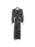 Maje Floral Black Blue Casual Dress Size S - photo 2