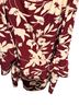 BLOOMCHIC Floral Burgundy Ivory Long Sleeve Blouse Size 30 - photo 2