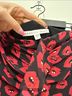 Veronica Beard 100% Silk Print Black Red Cocktail Dress Size 6 - photo 3