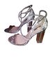 Qupid Luxe 100% Velvet Silver Heels Size 9 - photo 2