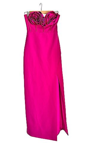 ML Monique Lhuillier Stella Rosette Cocktail Dress (view 1)